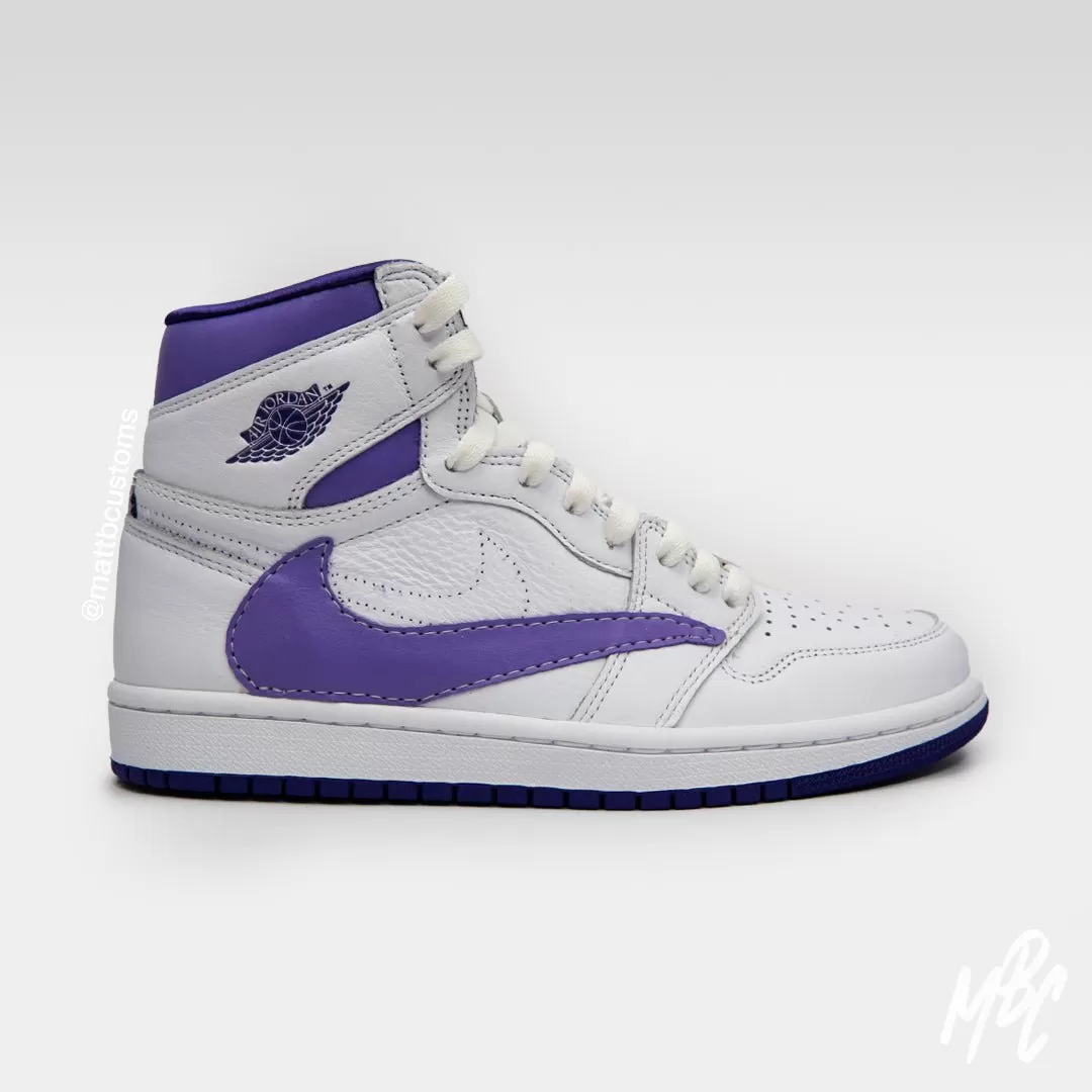 Purple Reverse Swoosh - Jordan 1 High | UK 4 Womens