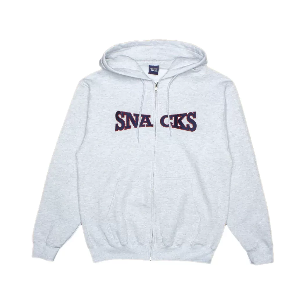 Quartersnacks SNACKS Full Zip Hoodie Grey