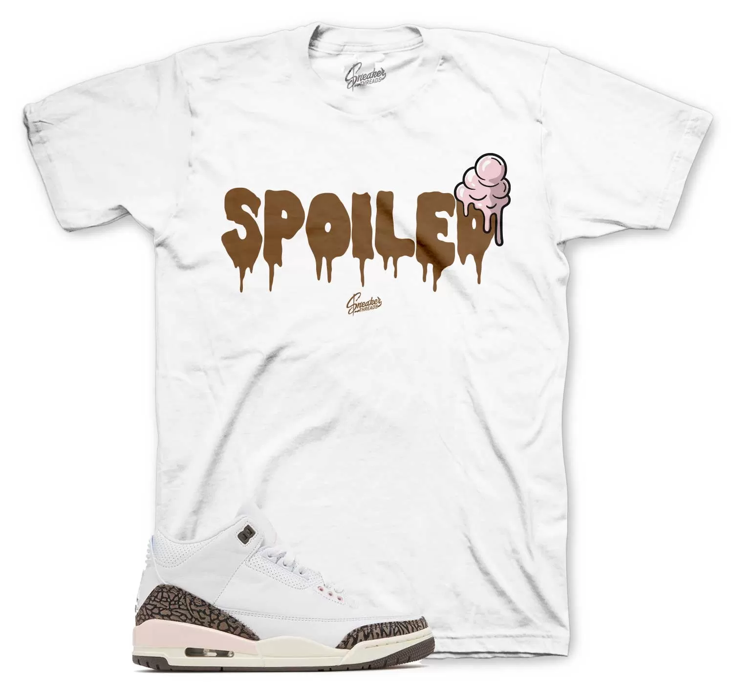 Retro 3 Neapolitan Shirt - Spoiled - White