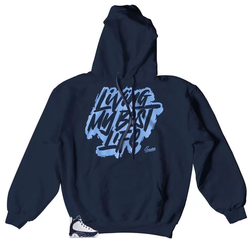 Retro 9 University Blue All Star Livin Life Hoody