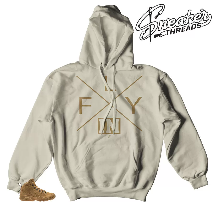 Retro 9 Wheat Boot FLY Hoody