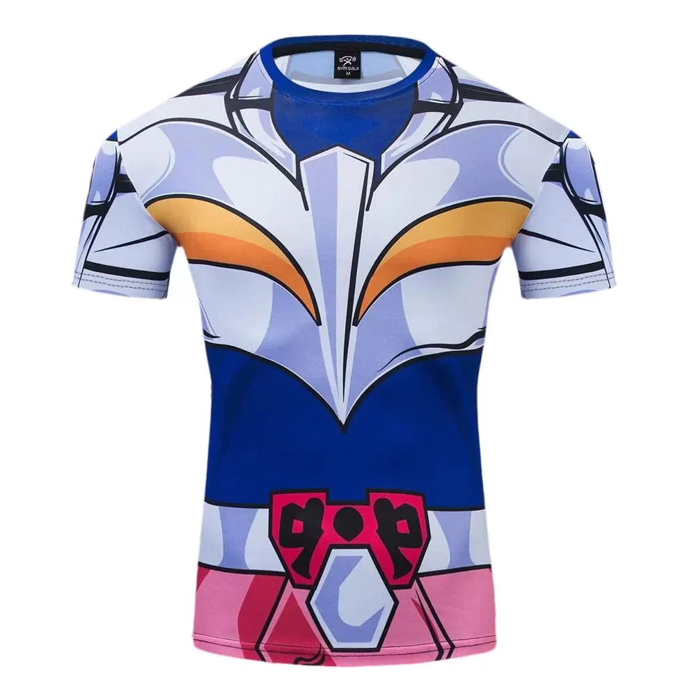 Saint Seiya 'Phoenix Ikki' Short Sleeve Compression Rashguard