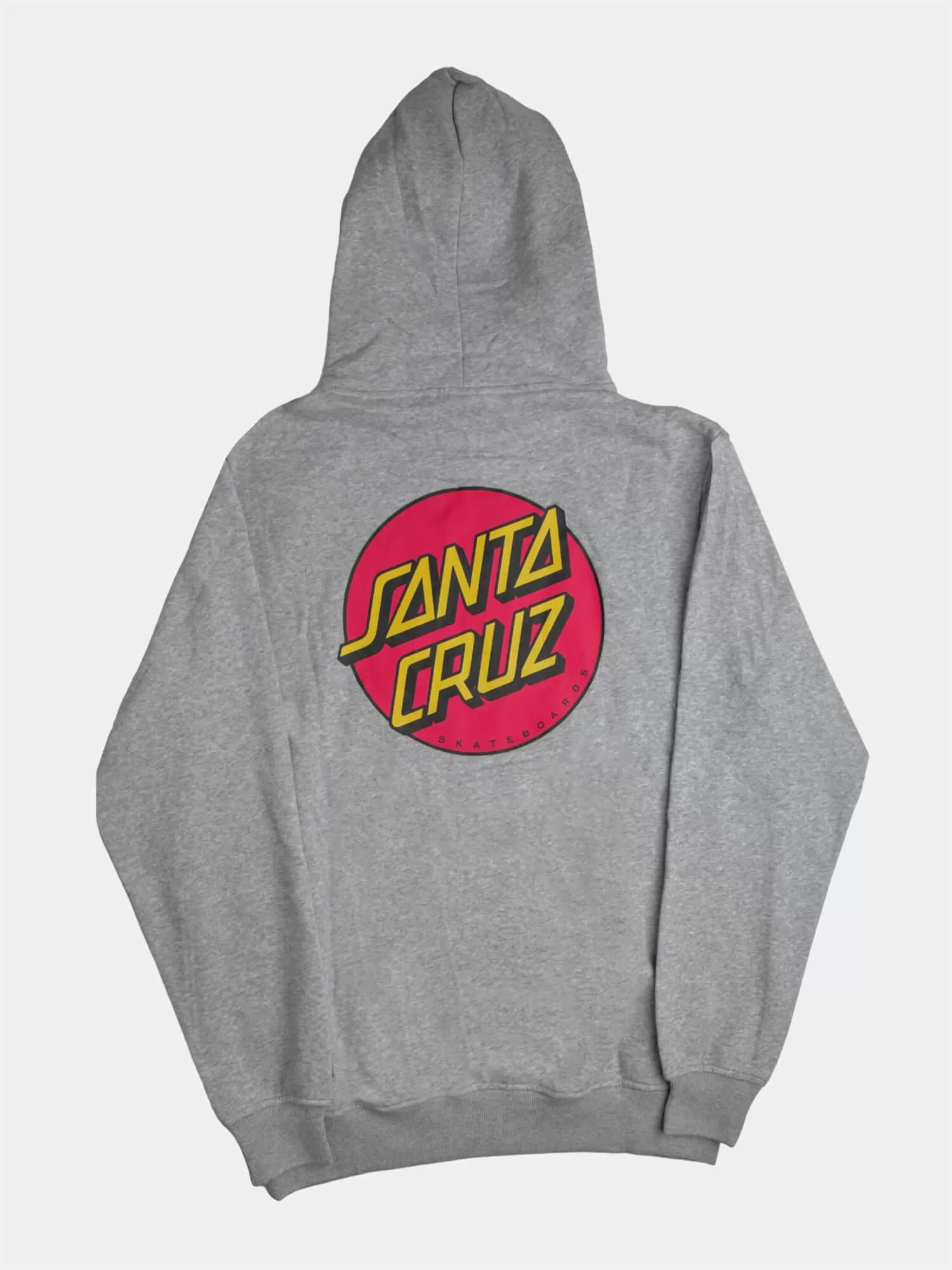 Santa Cruz Classic Dot Chest Hoody - Grey Marle