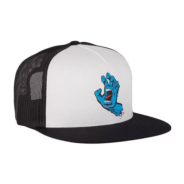 Santa Cruz Screaming Hand Trucker Hat - White/Black