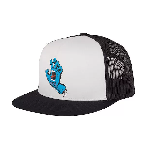 Santa Cruz Screaming Hand Trucker Hat - White/Black