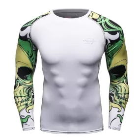 Skull Compression 'King of the Dead' Elite Long Sleeve Rashguard