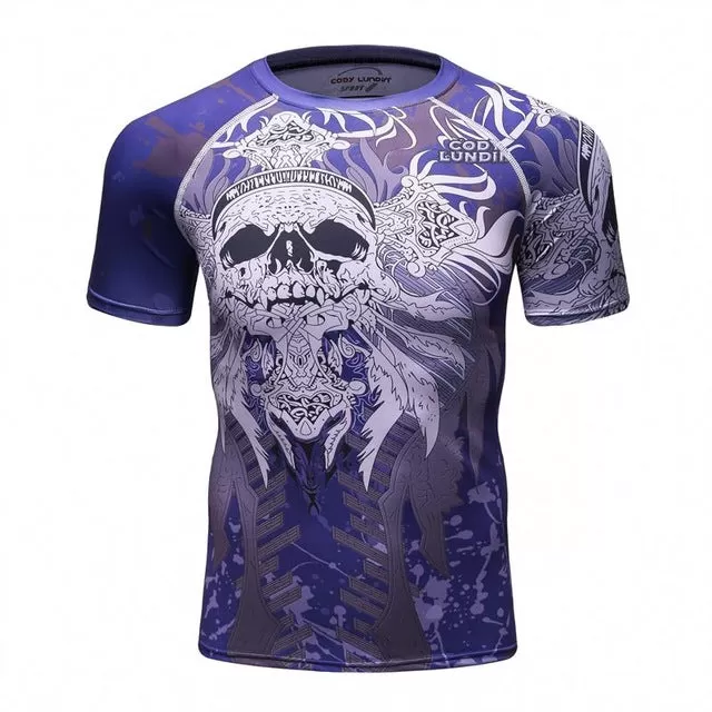 Skull Compression 'Shaman' Elite Short Sleeve Rashguard