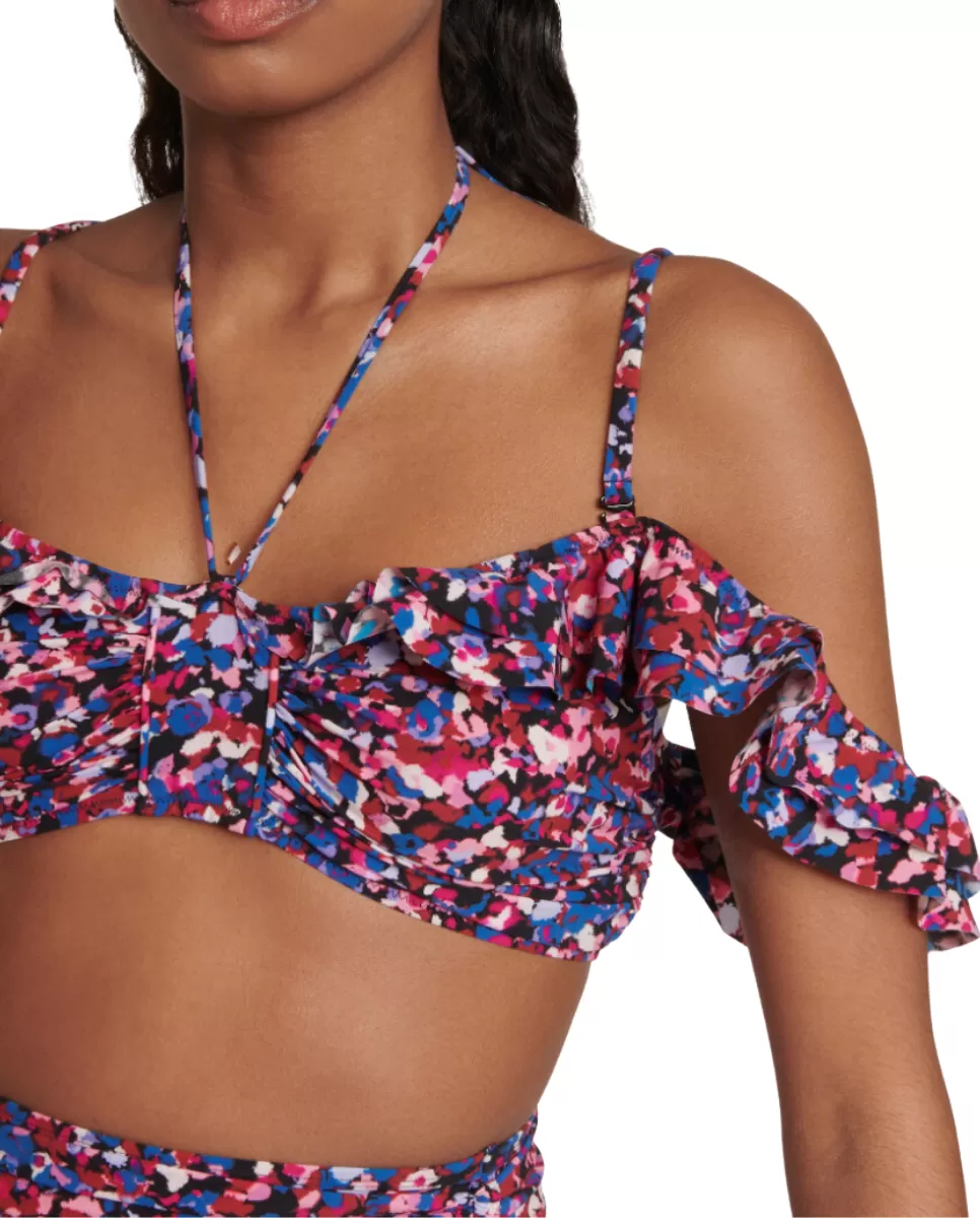 Skyros Bikini Top Pink and Blue