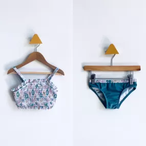 Smocked Floral Swim Set // 3Y