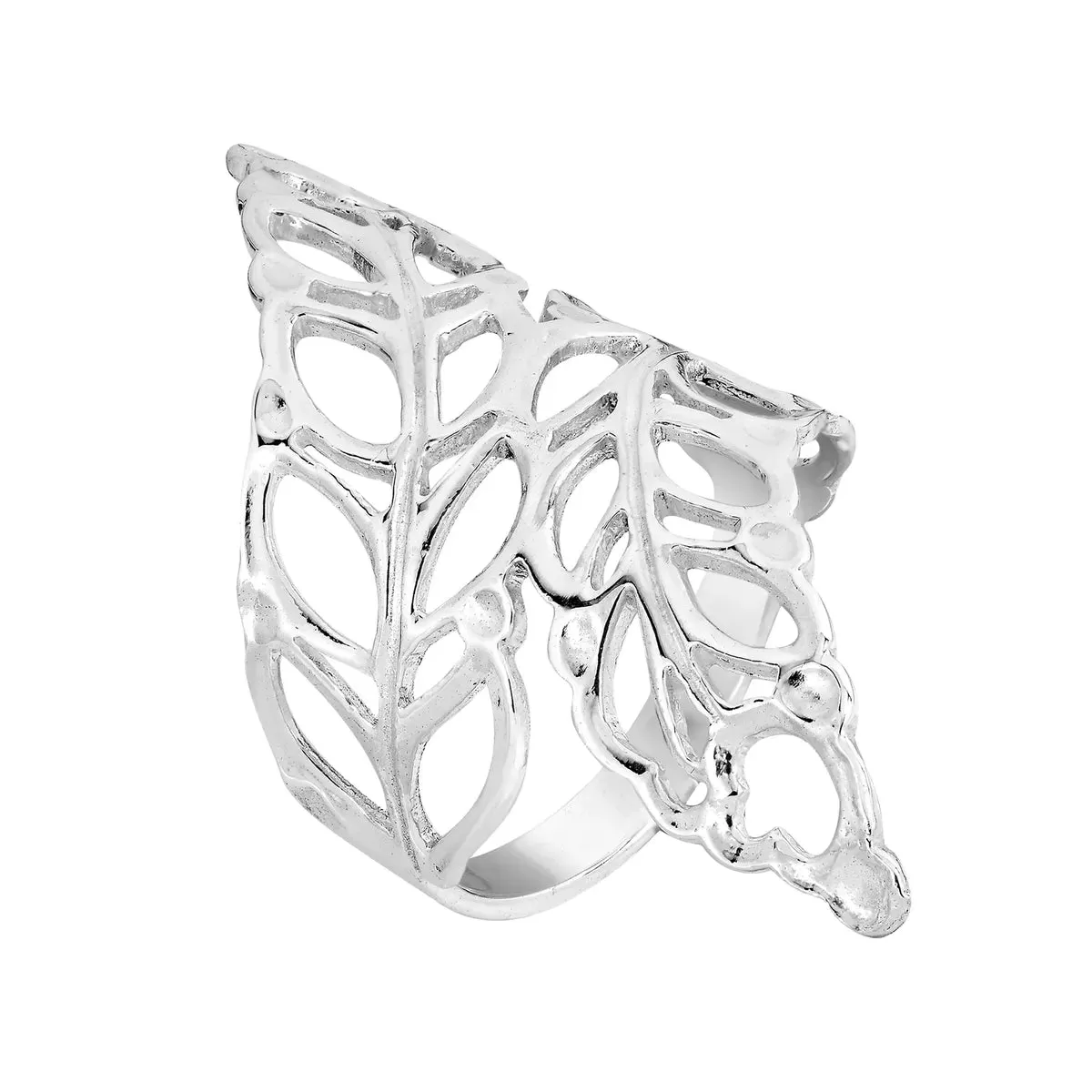 Sterling Silver Leave Wrapped Ring