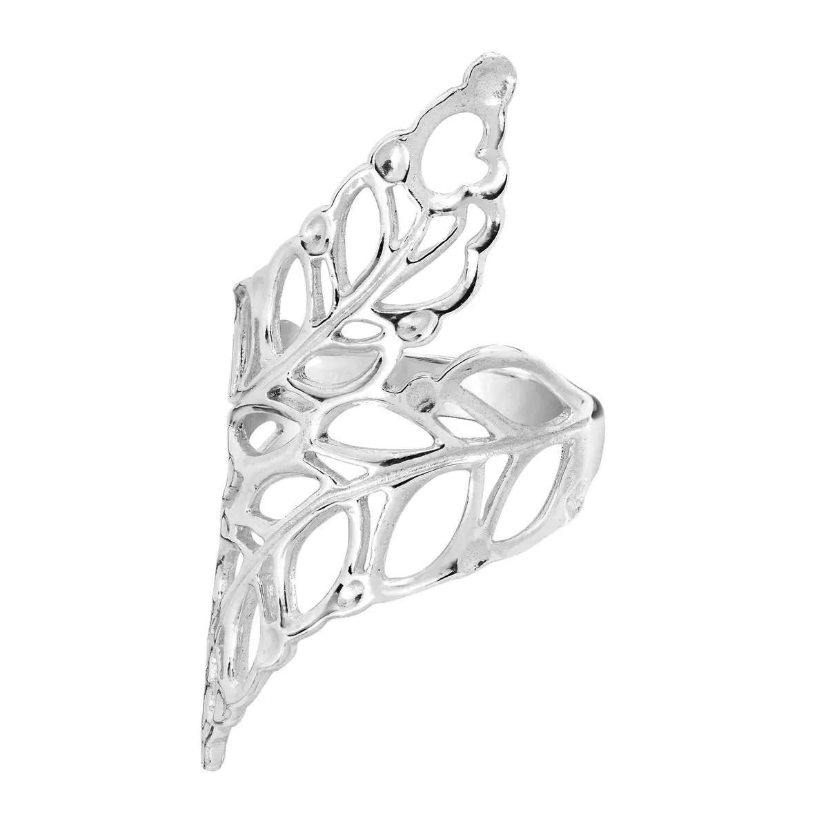 Sterling Silver Leave Wrapped Ring