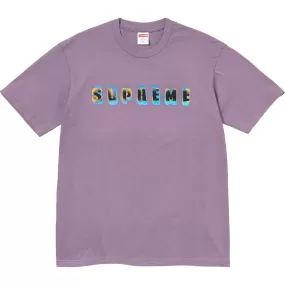 SUPREME STENCIL TEE-PURPLE