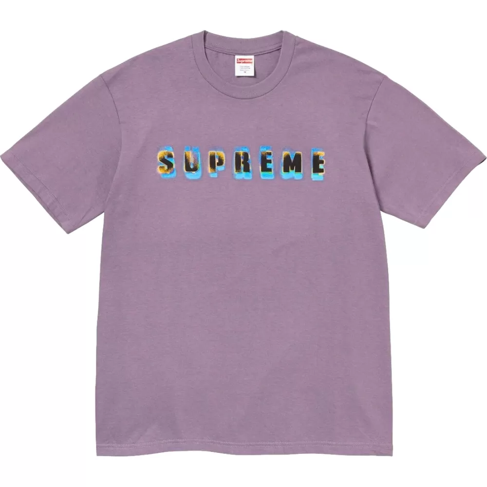 SUPREME STENCIL TEE-PURPLE