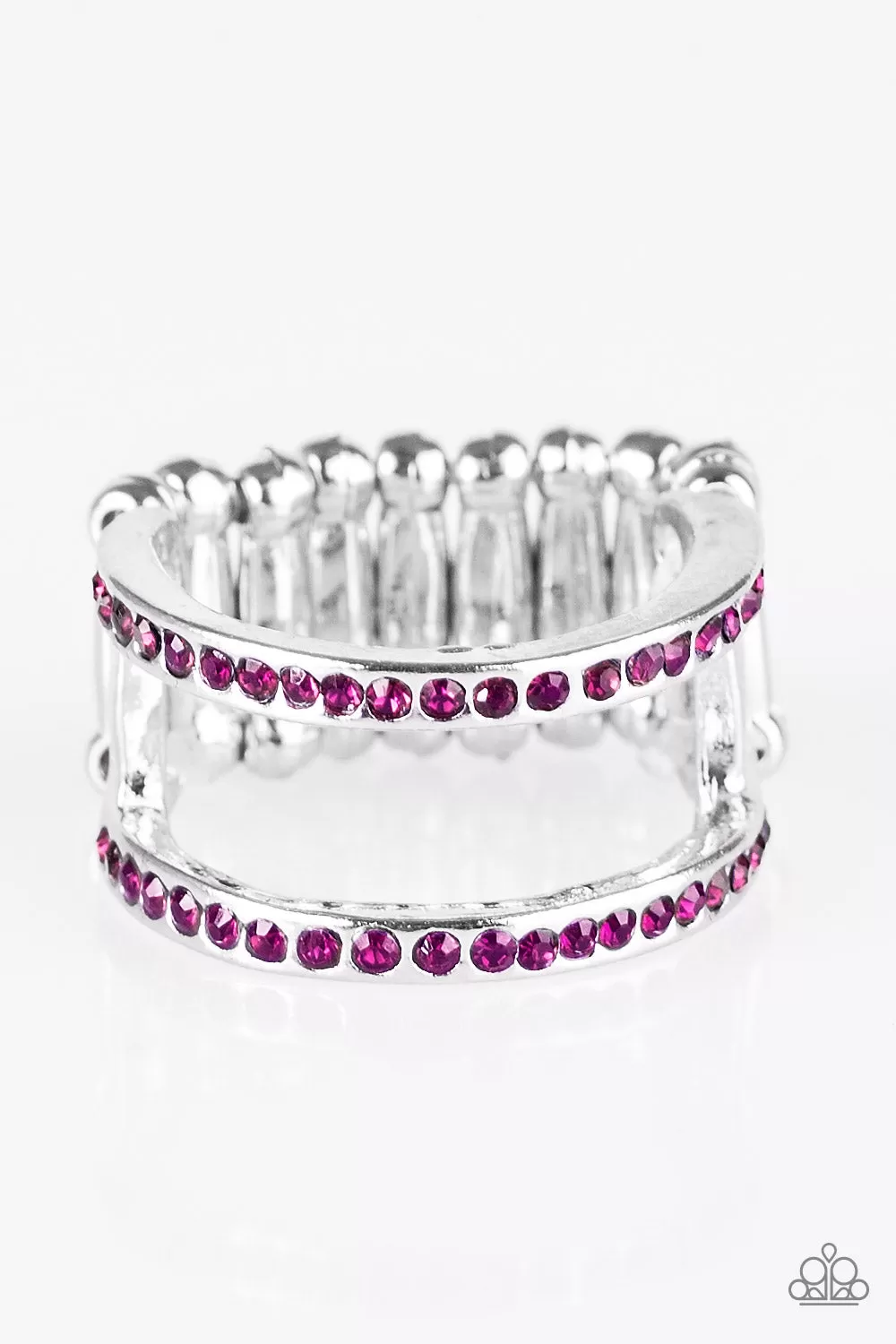 Surrender The Sparkle - Purple Paparazzi Ring