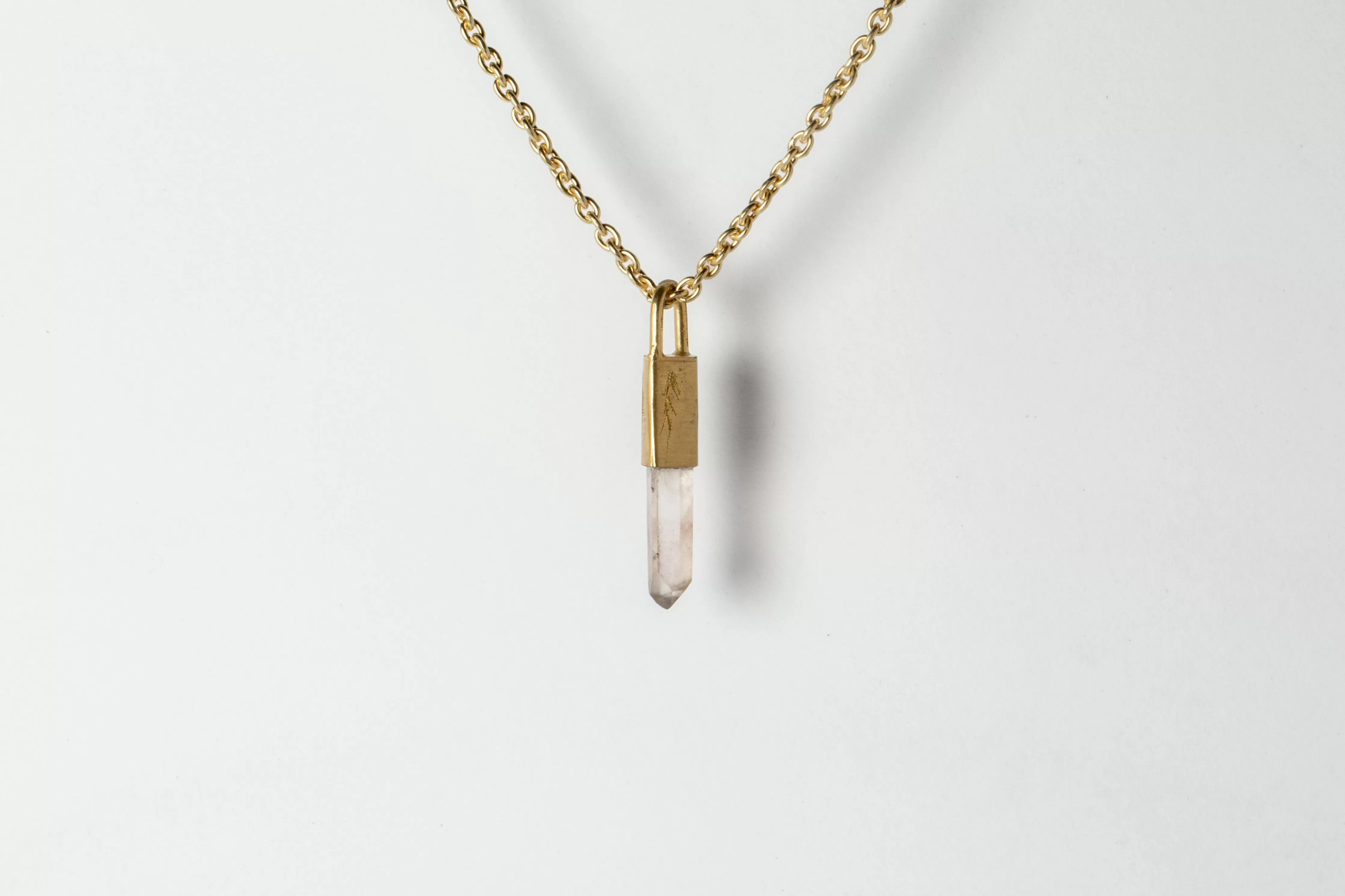 Talisman Necklace (Pink Lemurian, AG AGA PLEM)