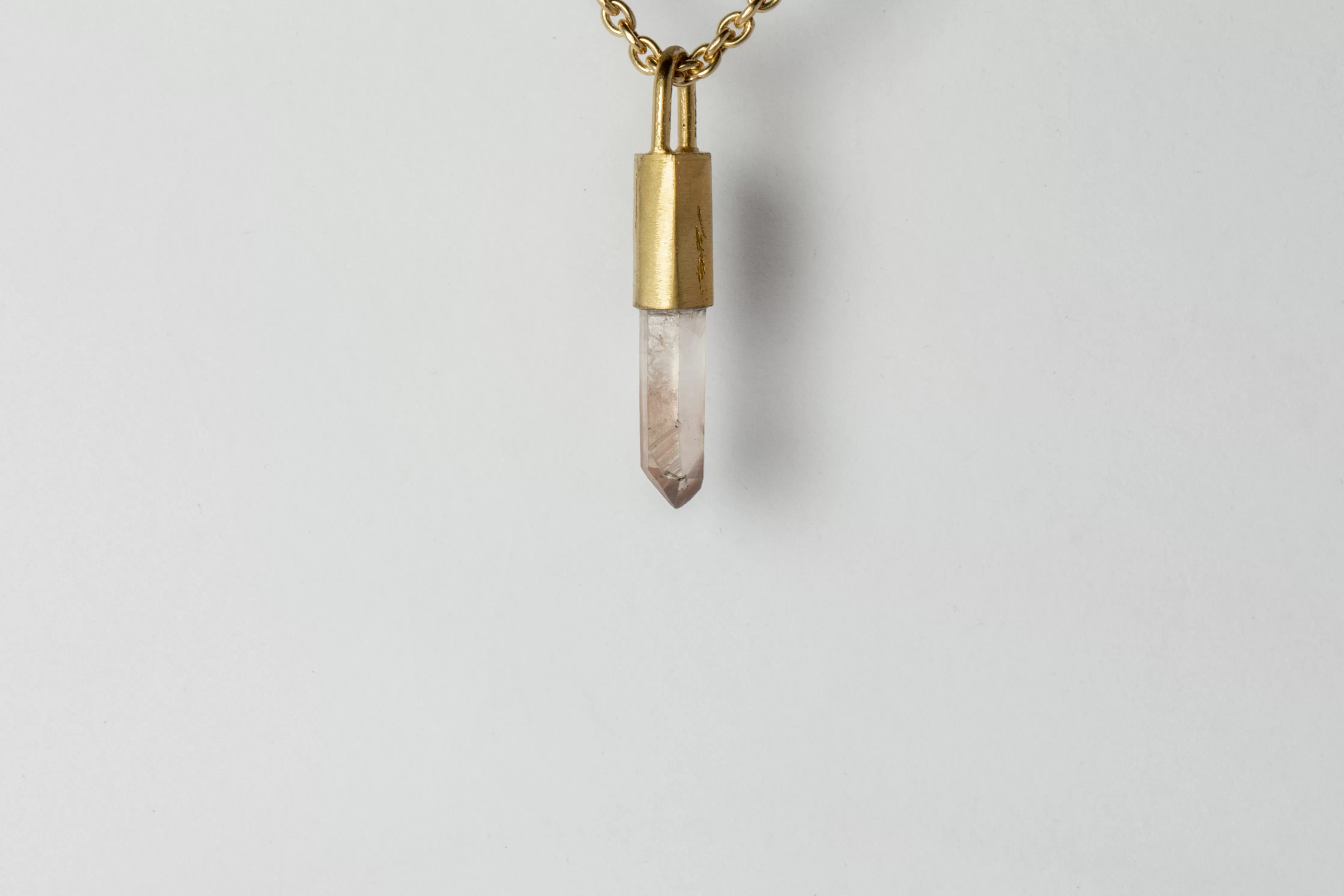 Talisman Necklace (Pink Lemurian, AG AGA PLEM)