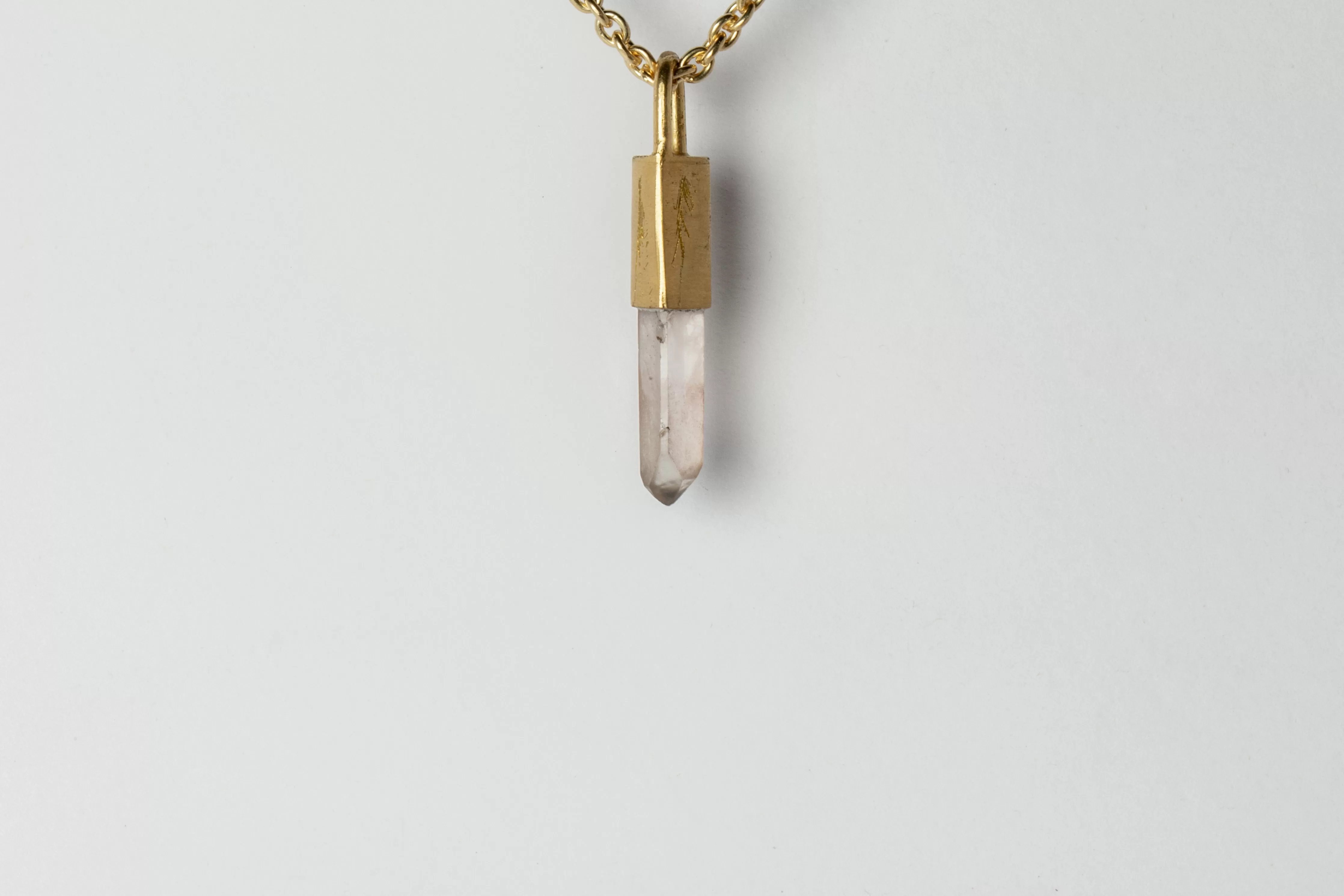 Talisman Necklace (Pink Lemurian, AG AGA PLEM)