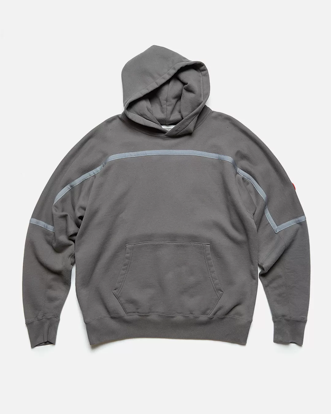 Taped Cut Heavy Hoody - Charcoal