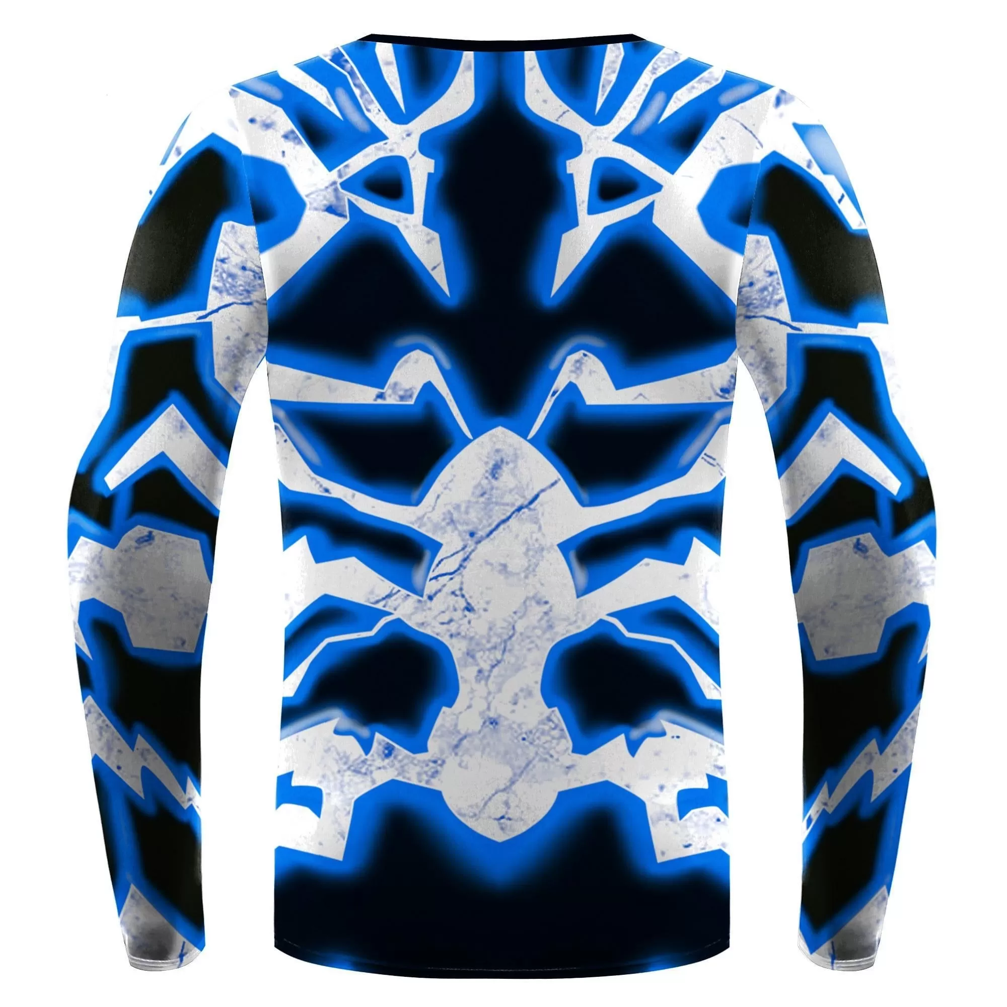 The Flash Compression 'Blue Lightning' Long Sleeve Rashguard