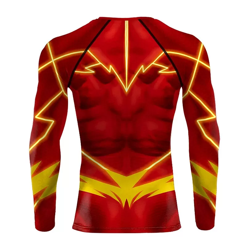 The Flash Compression 'New 52' Long Sleeve Rashguard