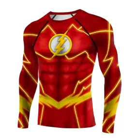 The Flash Compression 'New 52' Long Sleeve Rashguard