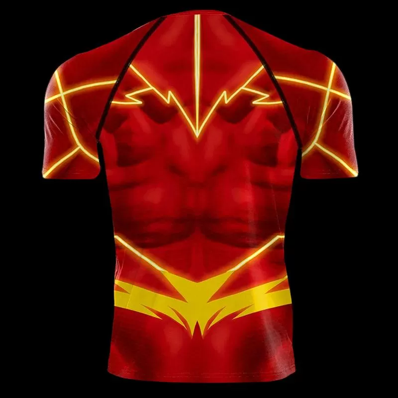 The Flash Compression 'New 52' Short Sleeve Rashguard