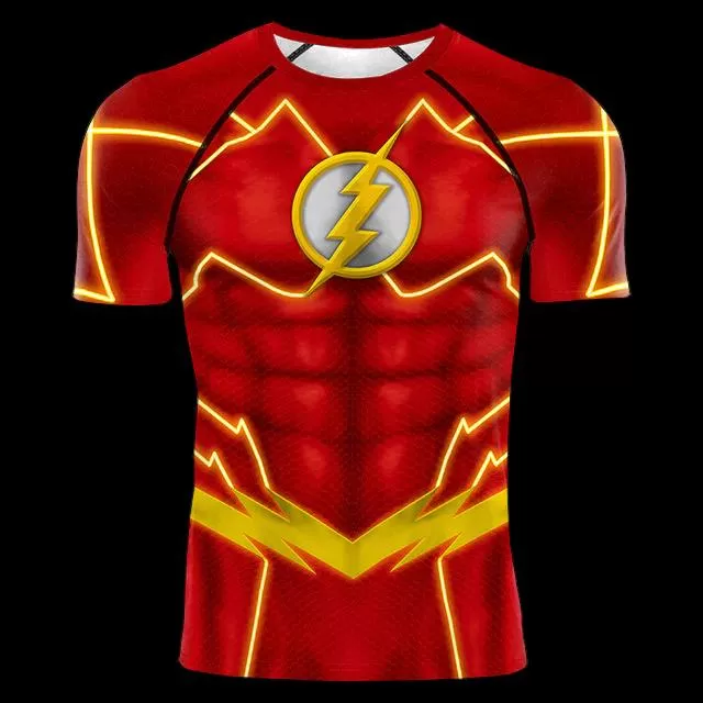 The Flash Compression 'New 52' Short Sleeve Rashguard