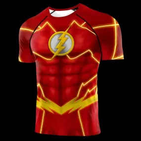 The Flash Compression 'New 52' Short Sleeve Rashguard