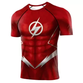 The Flash Compression 'Silver Age' Short Sleeve Rashguard