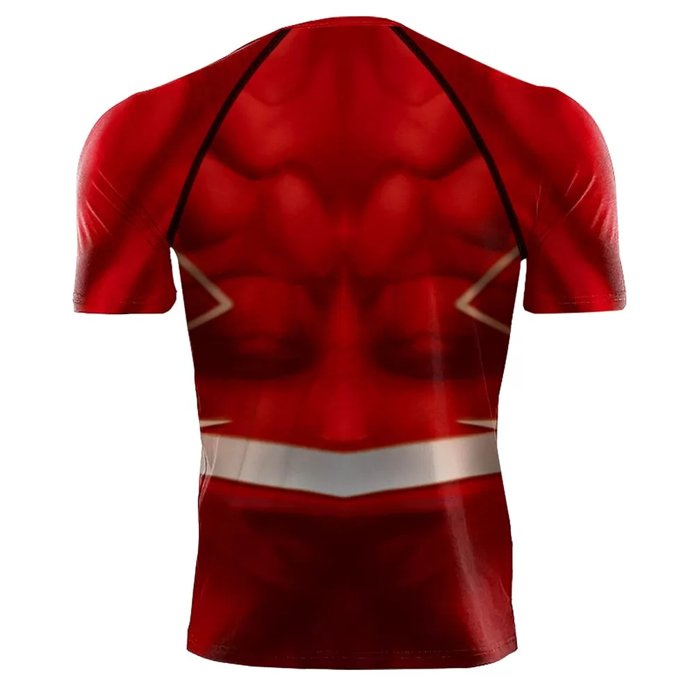 The Flash Compression 'Silver Age' Short Sleeve Rashguard