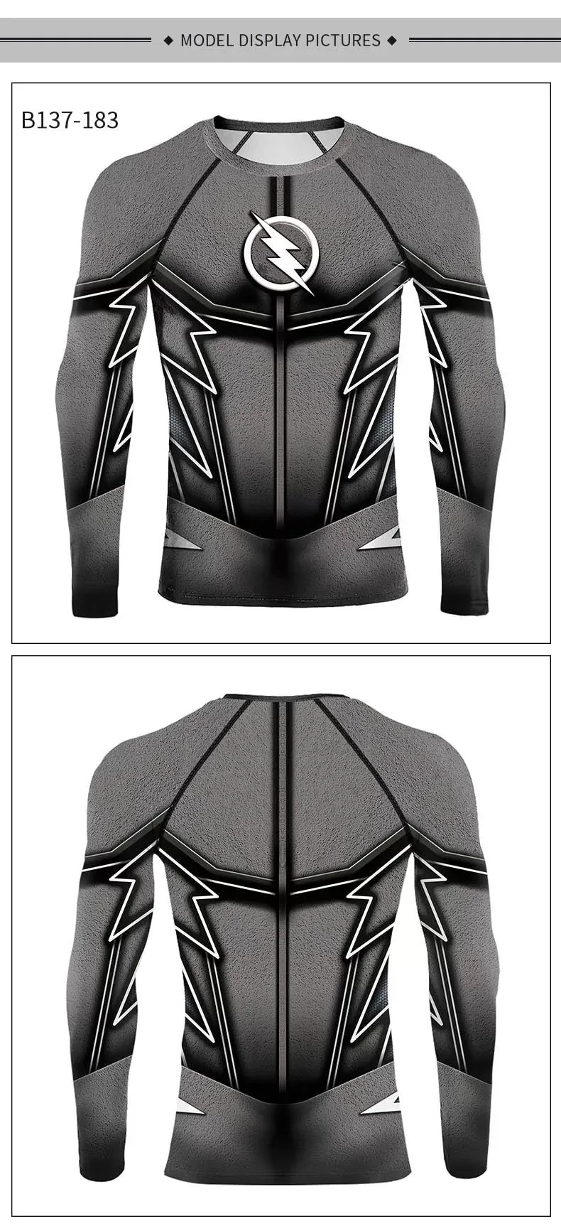 The Flash 'Zoom | Comic' Long Sleeve Compression Rashguard