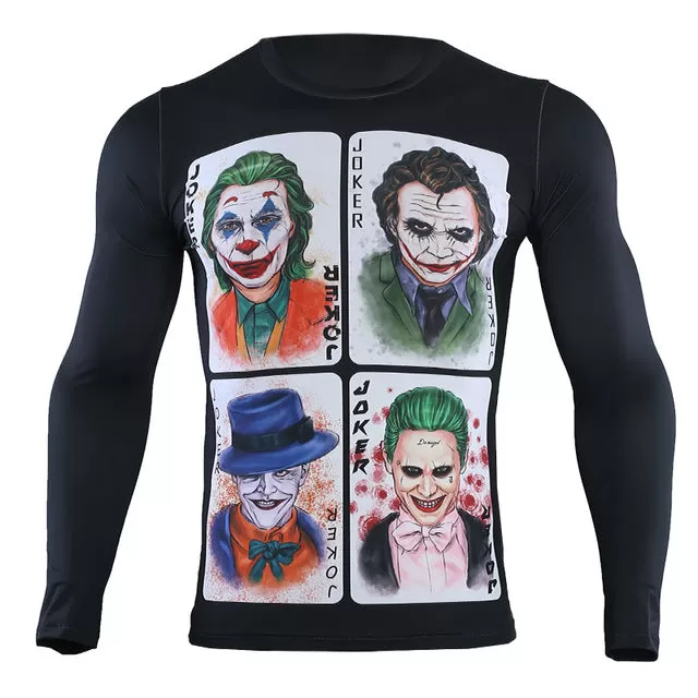 The Joker Compression 'Wildcard' Long Sleeve Rashguard