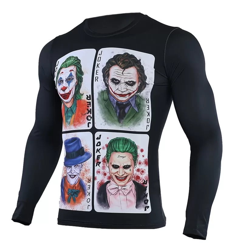 The Joker Compression 'Wildcard' Long Sleeve Rashguard