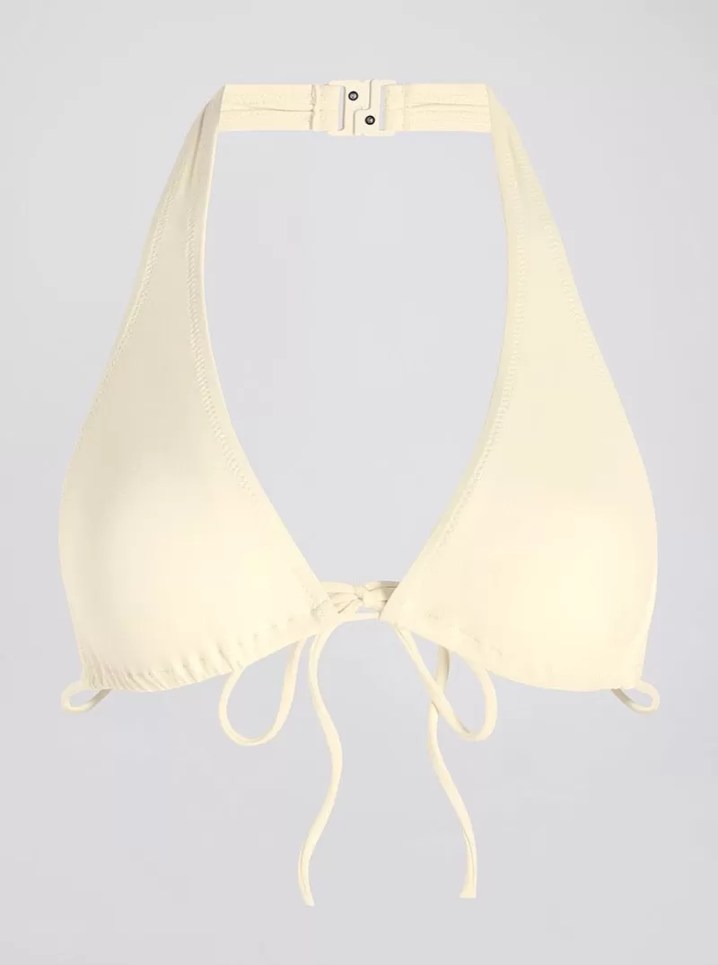 The Yasmeen Bikini Top in Ecru