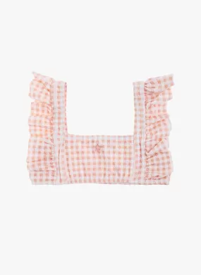 Tocoto Vintage Checked Swimwear Top