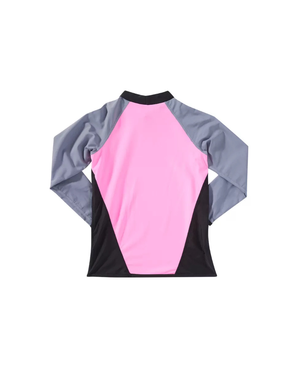 TYR Girls Splice Rashguard Top