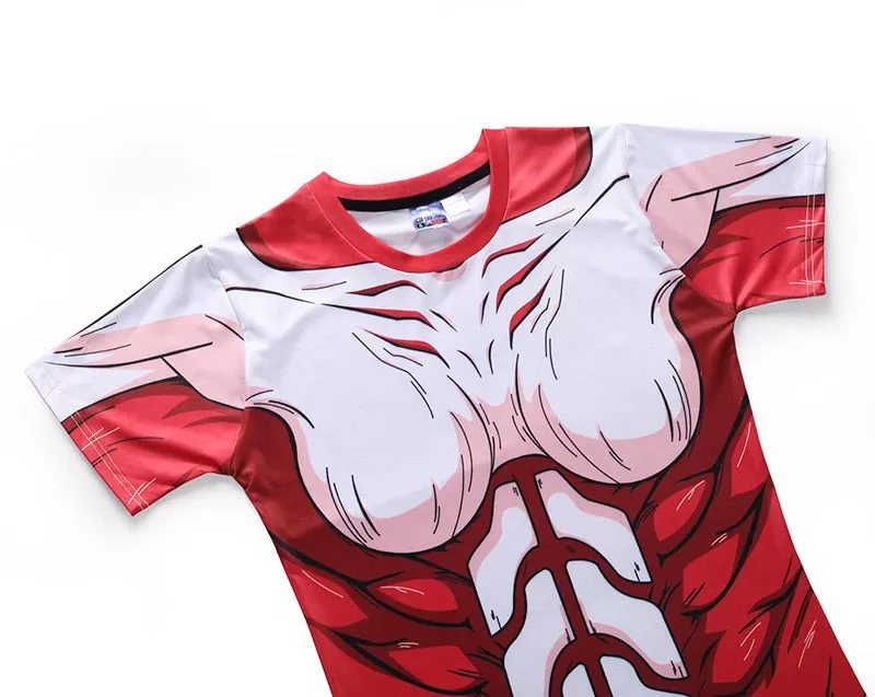 Women's Attack on Titan Compression 'FemaleTitan' Short Sleeve Rashguard