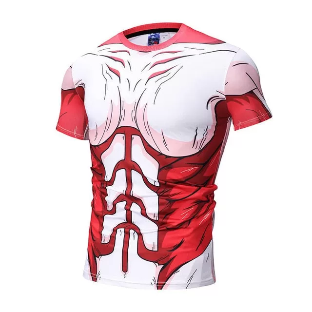 Women's Attack on Titan Compression 'FemaleTitan' Short Sleeve Rashguard