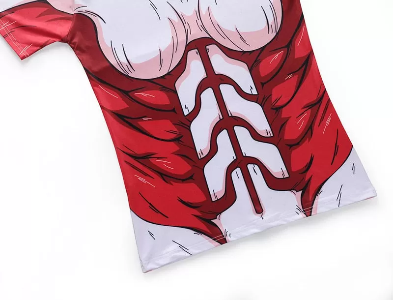 Women's Attack on Titan Compression 'FemaleTitan' Short Sleeve Rashguard