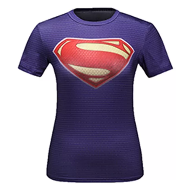 Women's Superman Compression 'At Earth's End' Short Sleeve Rashguard