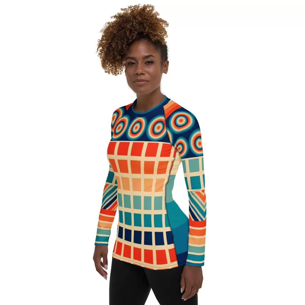 Ziggy Out Retro Fashion Rashguard Top