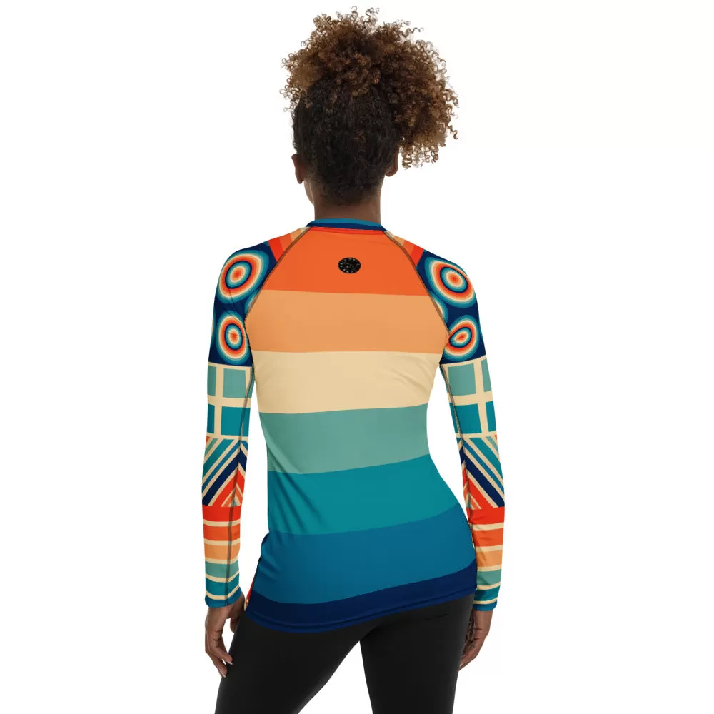 Ziggy Out Retro Fashion Rashguard Top